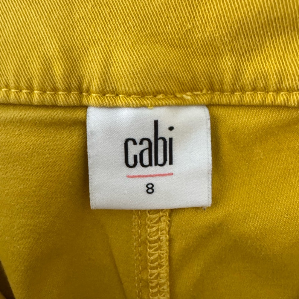 CAbi Mustard Yellow Straight Leg Pants - Picture 3 of 4